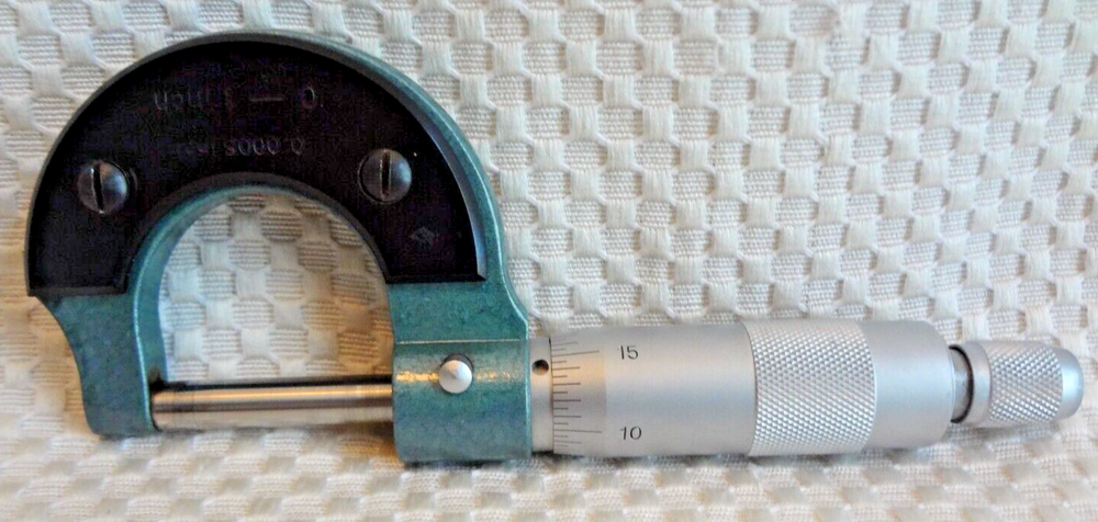 1" Supreme Micrometer - Dial Caliper 161201 w/ Box / Instructions / Adj Sheet