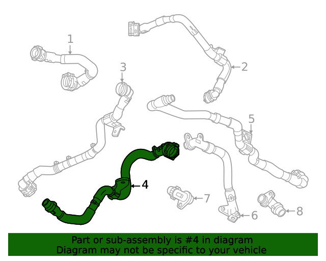 Genuine GM Front Hose 85510856