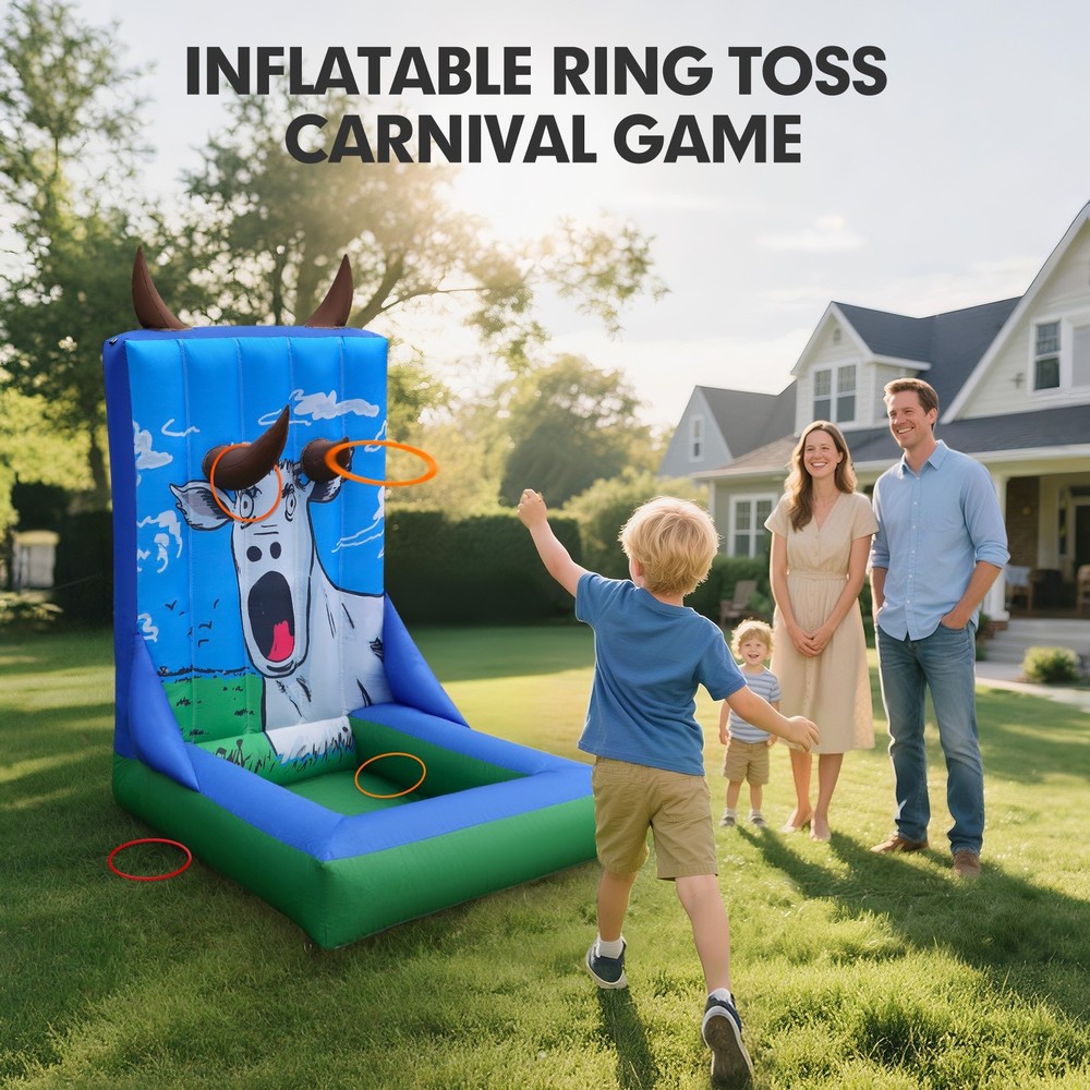Wellcomer Inflatable Ring Toss Carnival Game - Horns