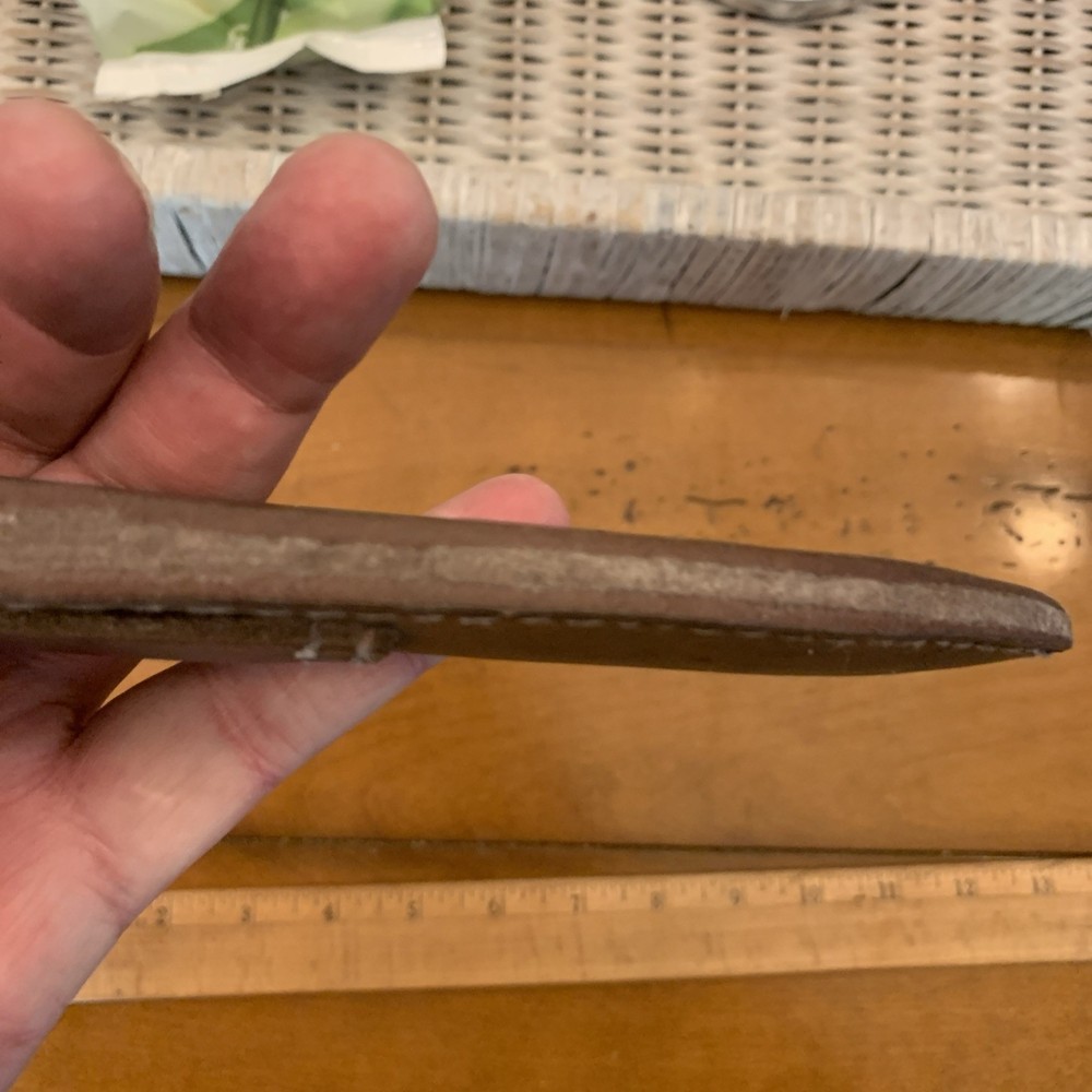 Vintage Handmade Bud K Twisted Iron Knife
