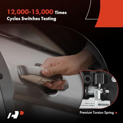 Front Right Passenger Side Exterior Door Handle with Keyhole Compatible with