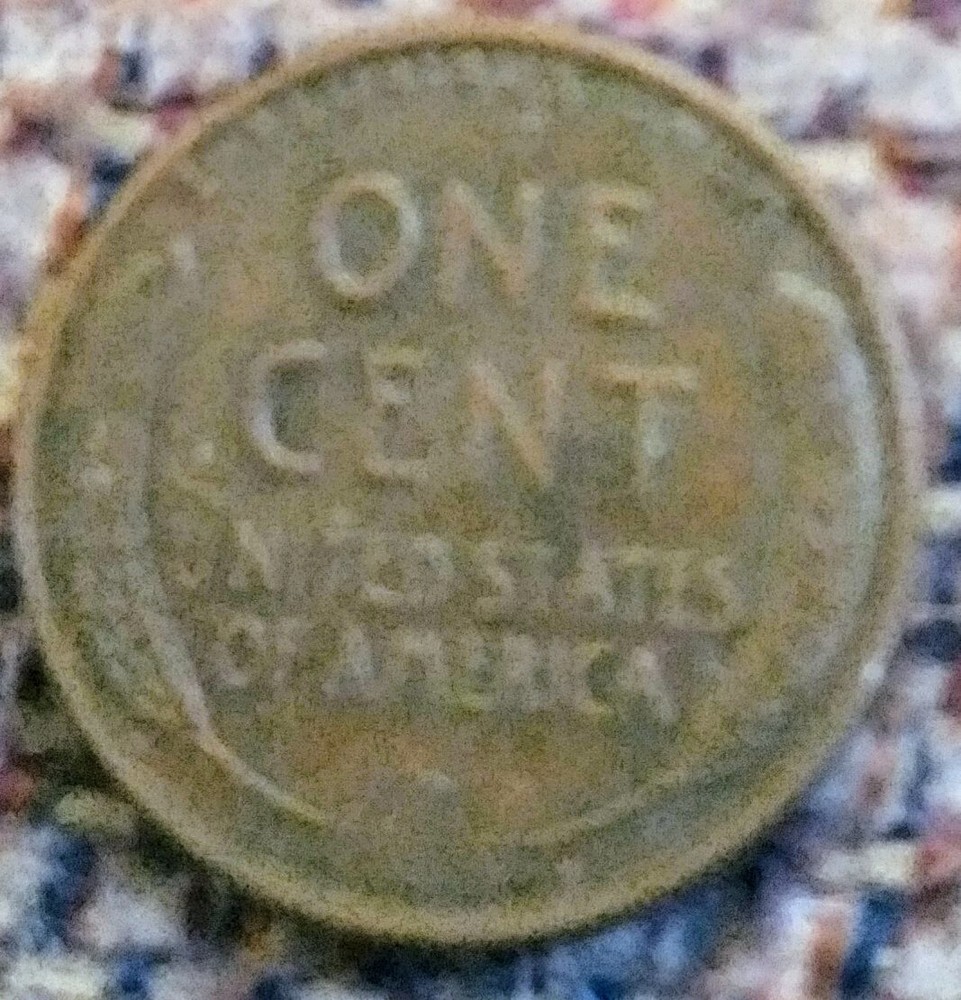 1955 Lincoln Wheat Penny. Rim Errors. $50.00.