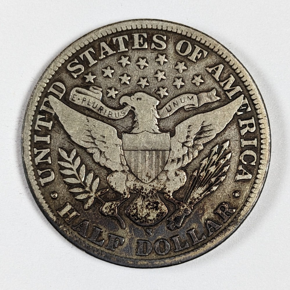 1909 S Barber Silver Half Dollar FINE