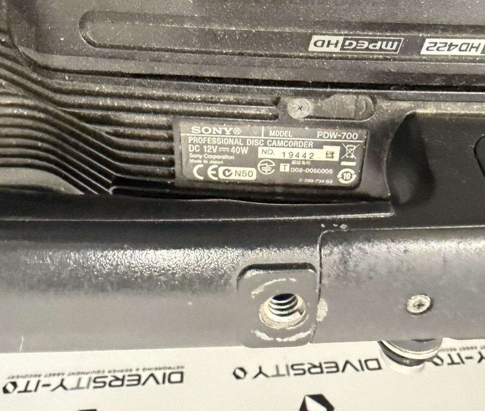 Sony PDW-700 Professional XDCAM Camcorder