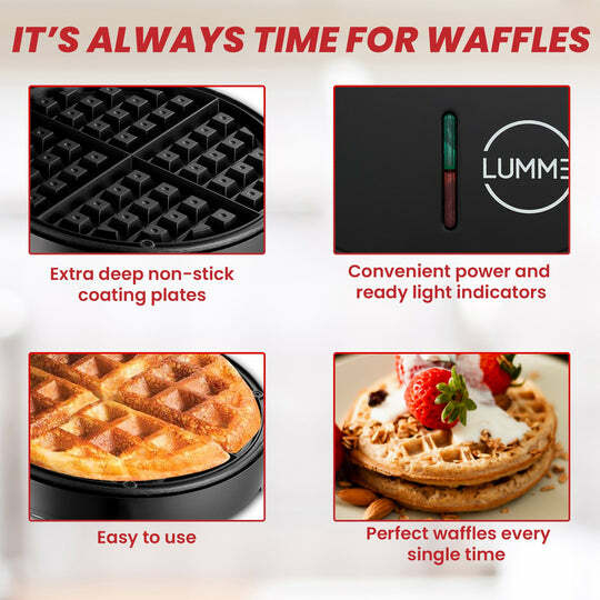 Lumme Waffle Maker (black)