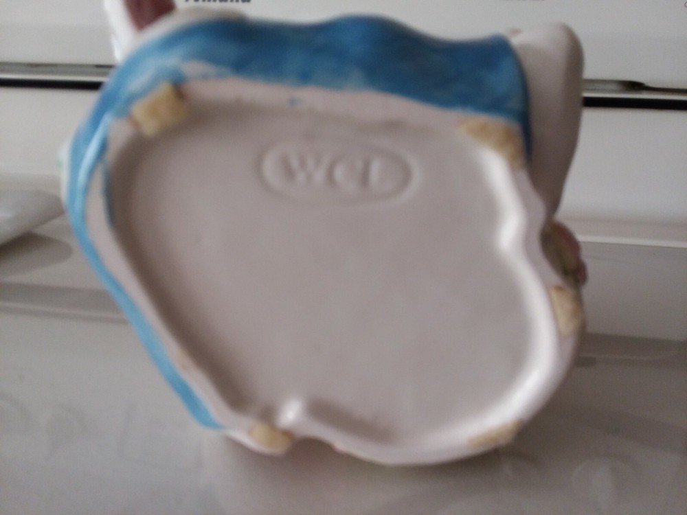 WCL Ceramic Floppy-Eared Bunny PLANTER POT/CANDY BOWL