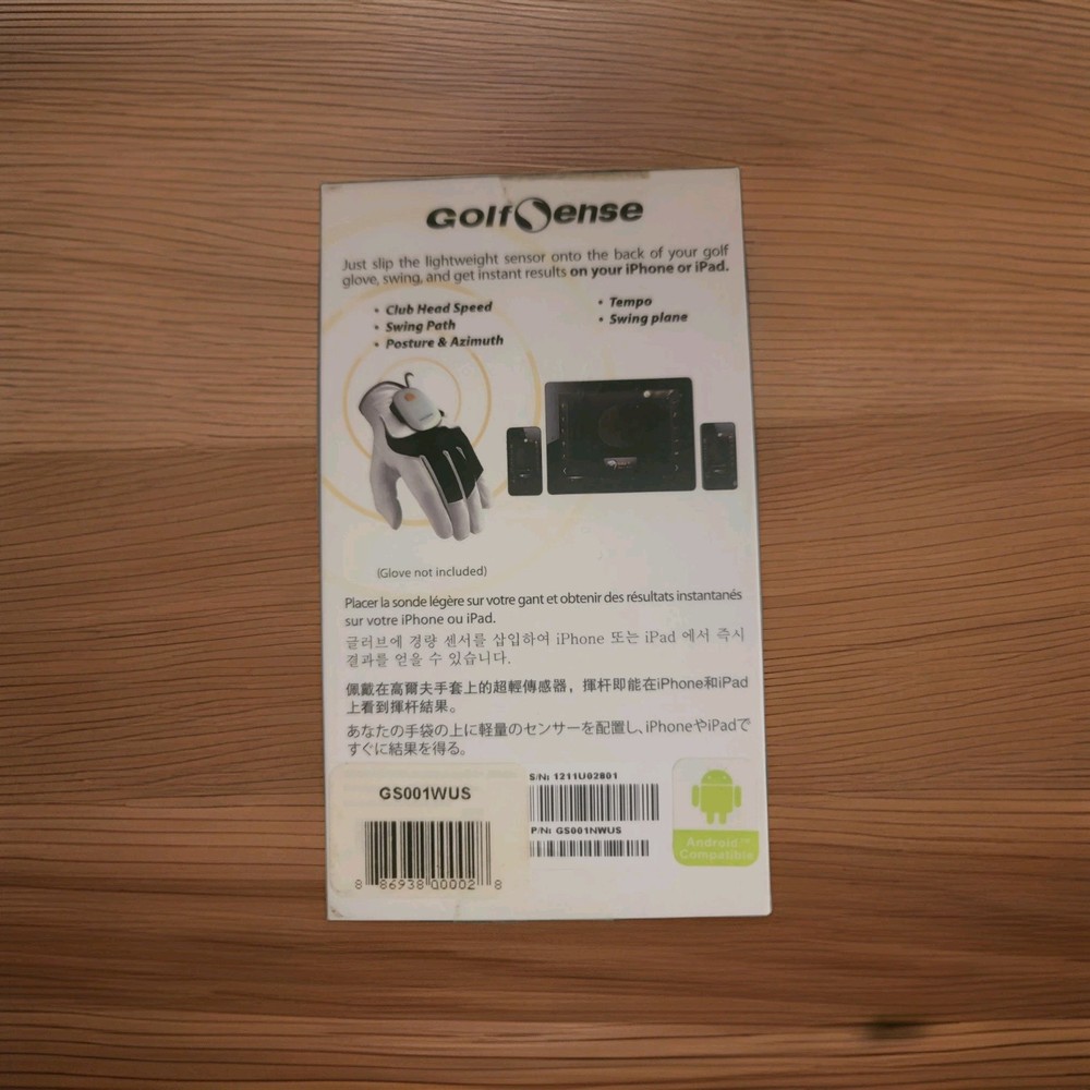 GolfSense Golfswing 3D Motion Sensor Improve Your Swing iPhone iPad iPod new
