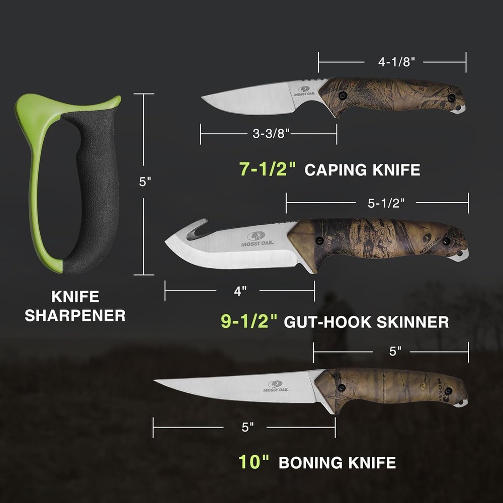 Efficient Game Processing 8-Piece Set - Camouflage Hunting Tools for Outdoors