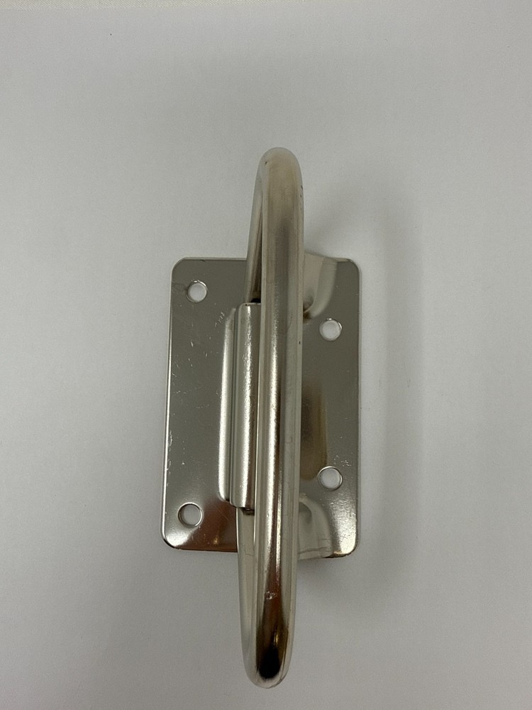 Nickel Plated Folding Chest Trunk Handle Recessed Pull Hardware Toolbox L - 6 PK