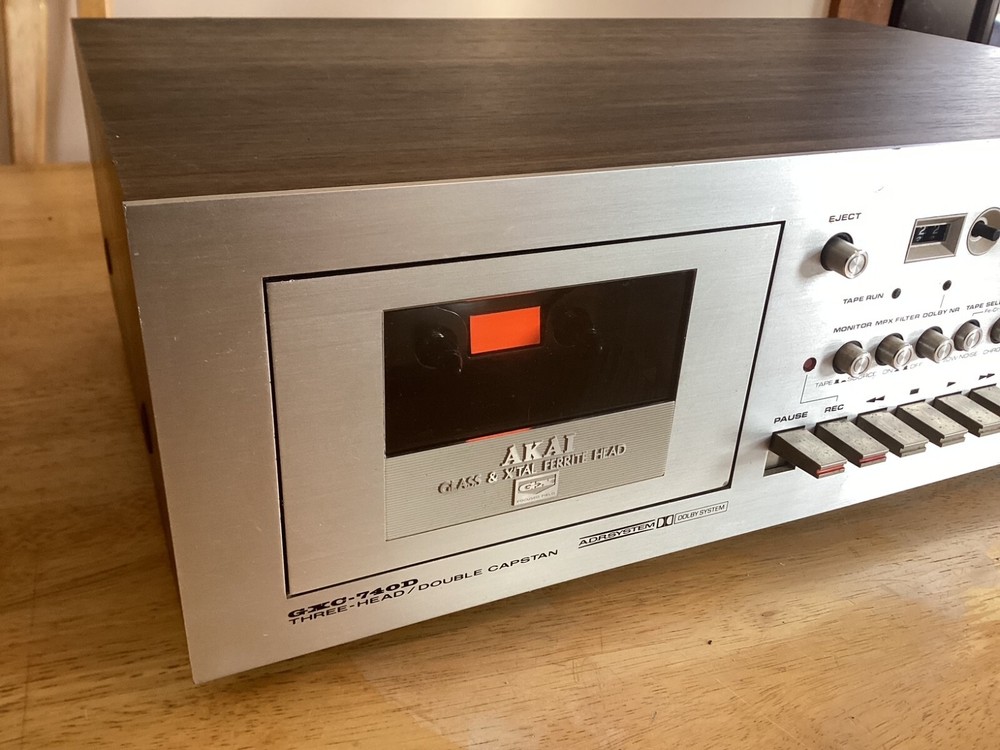 AKAI GXC-740D Cassette Deck Player Three Head/Double Capstan