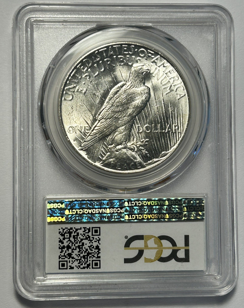 1934 S PEACE DOLLAR PCGS MS 64+ / SHARP WHITE COIN