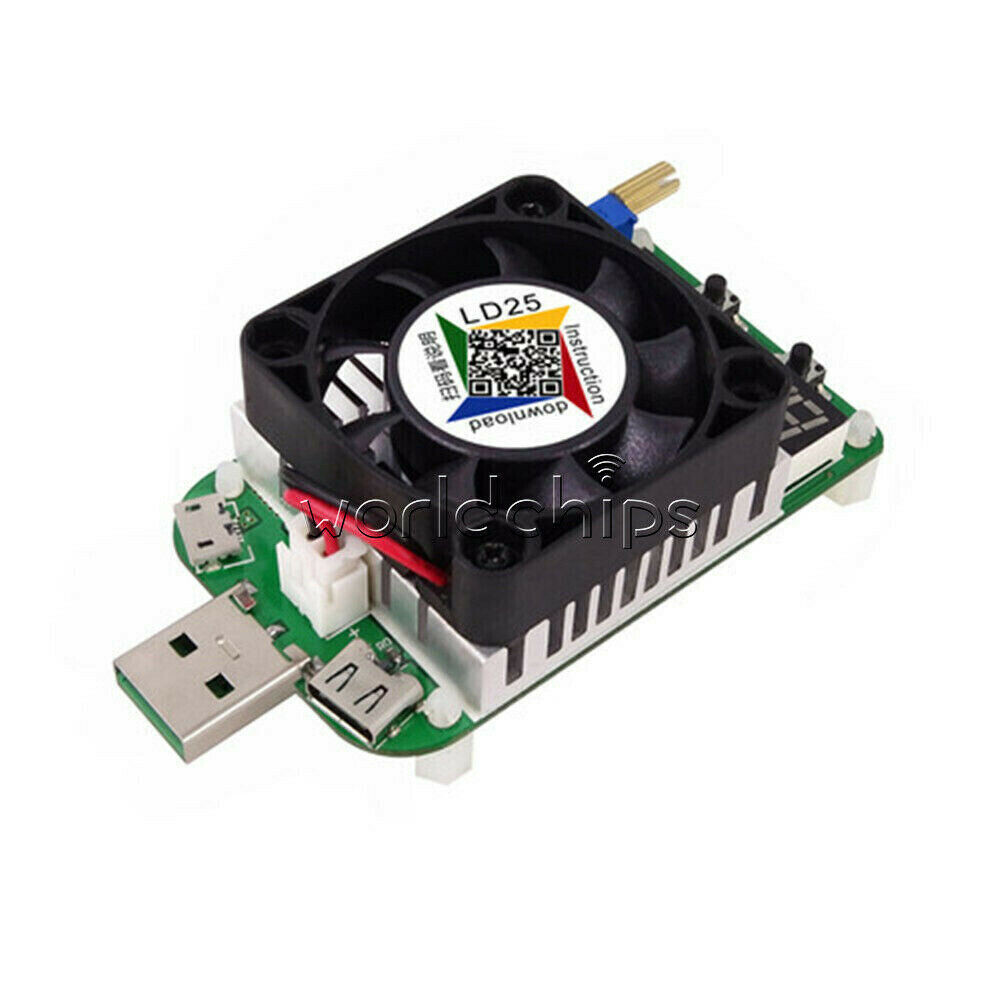 LD25 LD35 Electronic Load Resistor USB Interface Discharge Battery Tester