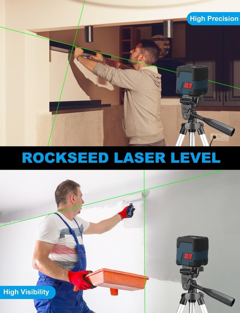 Laser Level Green with Tripod and Accessories