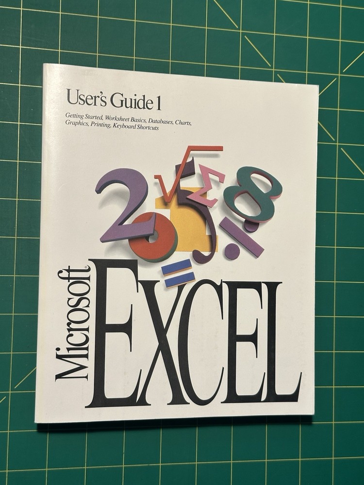 Microsoft Excel User's Guide 1 Version 4.0