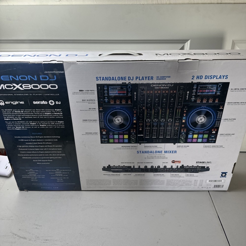 Denon DJ McX8000 Professional Standalone DJ Controller - READ DESCRIPTION