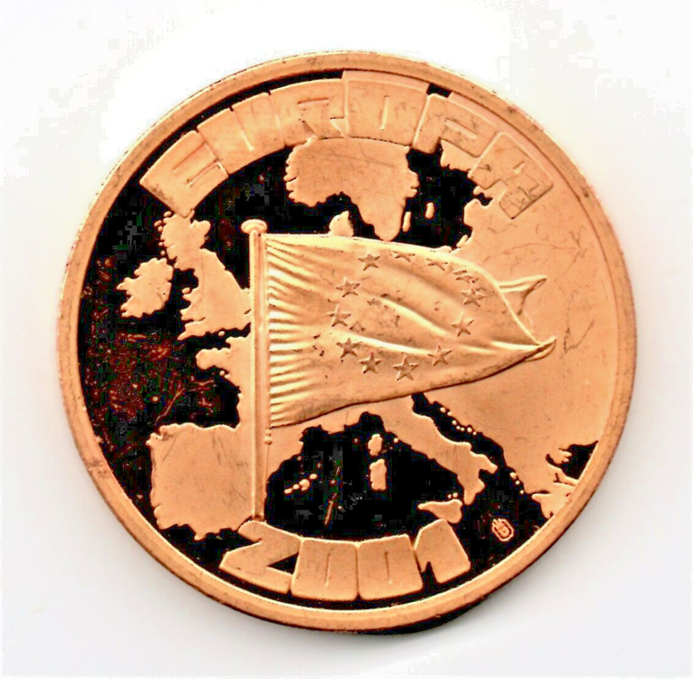 2001 Exonumia "Pattern" One ECU Coin