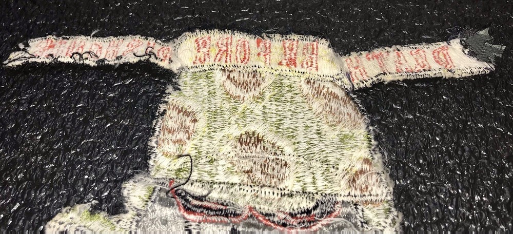 THIRD MARINE DIV., DEATH BEFORE DISHONOR, VINTAGE EMBROIDERED BACK PATCH!