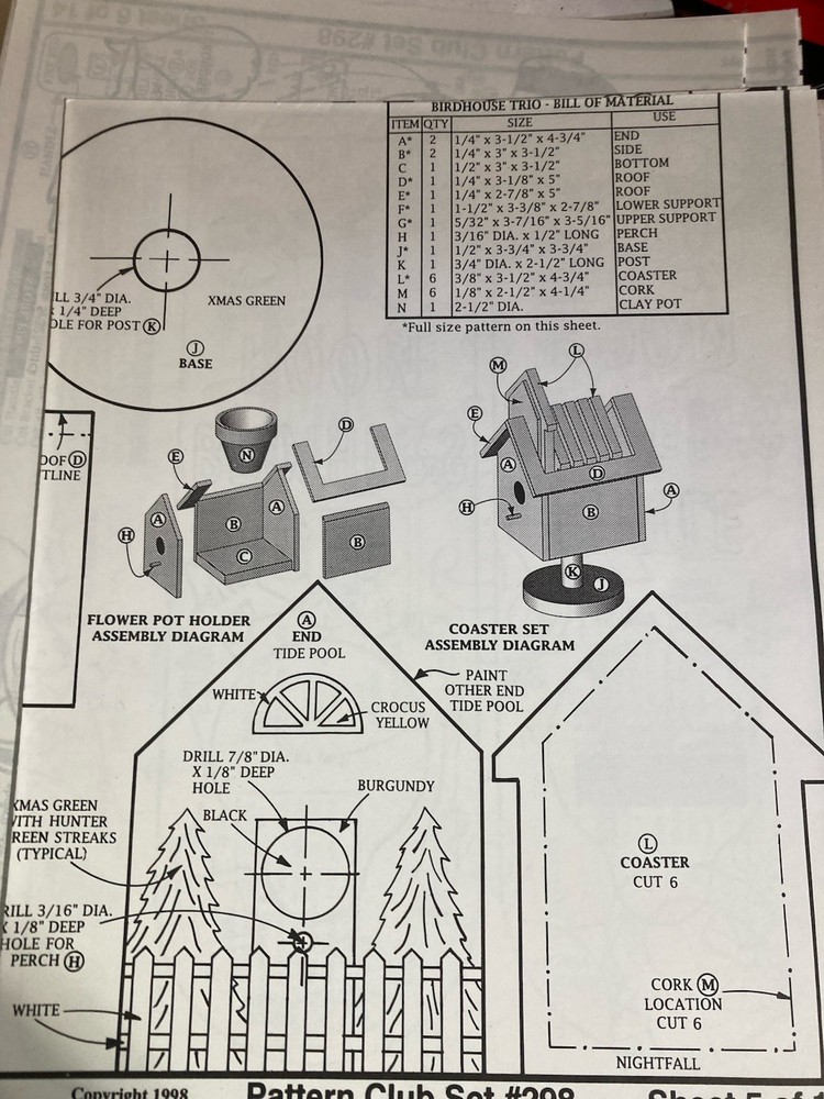 Vintage Lot 75 Woodworking Patterns