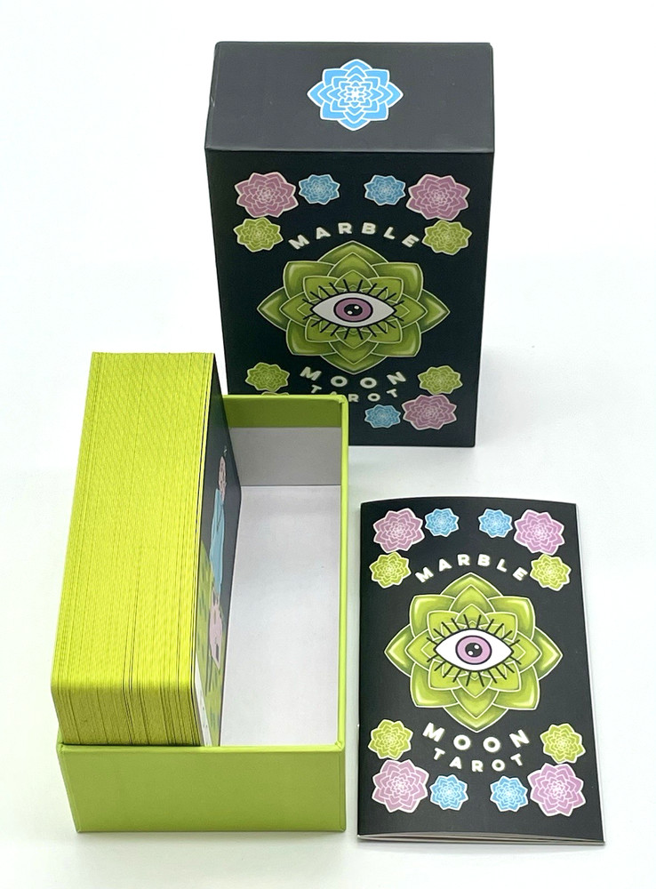 Marble Moon Tarot Deck Sam West Kickstarter Indie OOP Pristine Unused