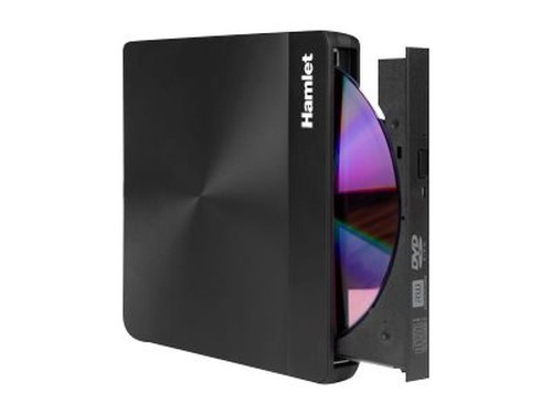 USB 3.1 TYPE C SLIM DVD BURNER + TYPE A HAMLET (A/N XDVDSLIM3AC) New