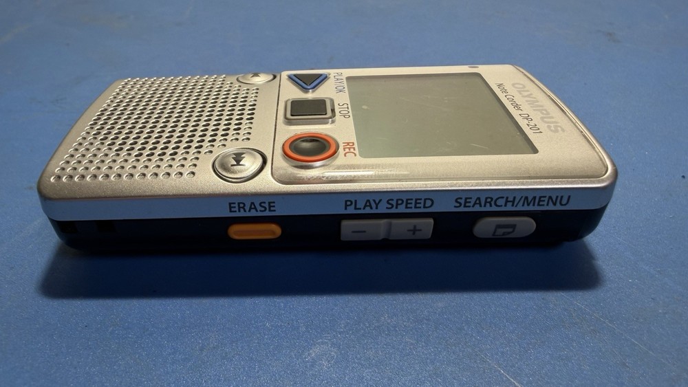 Olympus Note Corder DP-201 Digital Voice & Record Playback Tested/Working