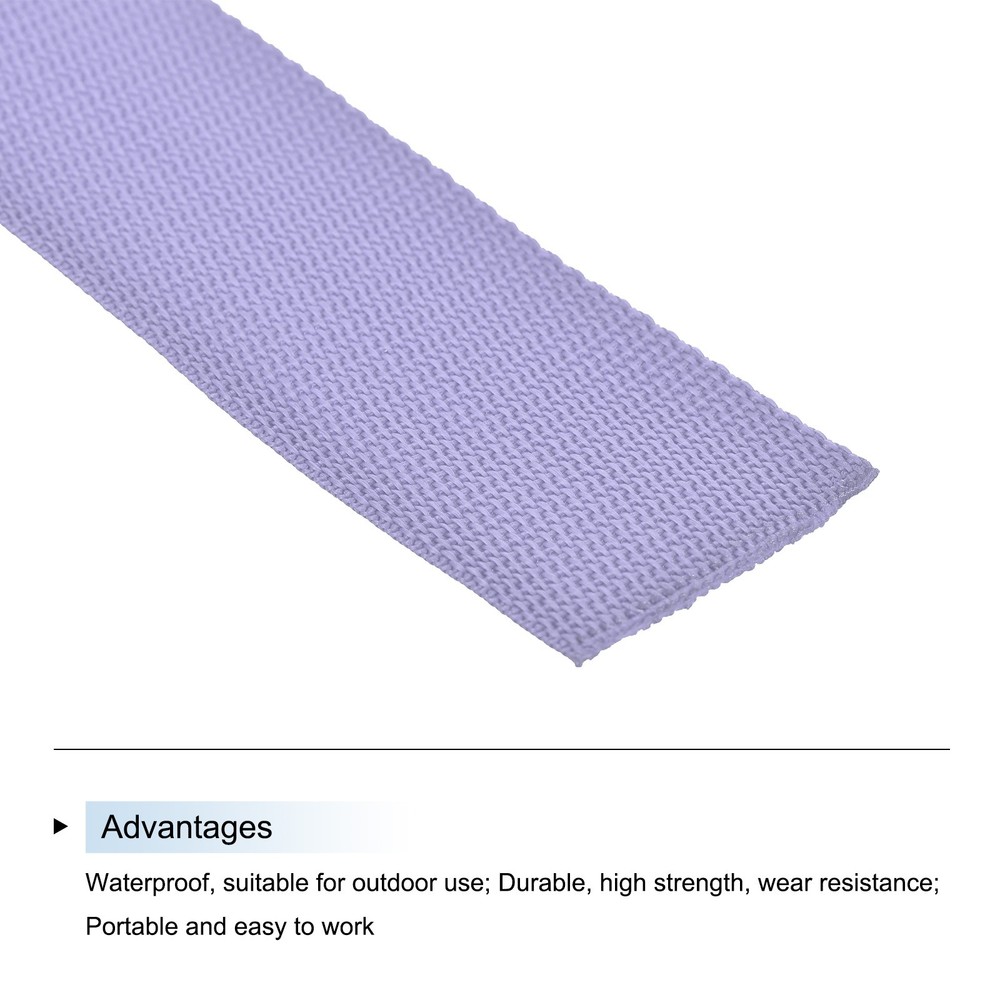 Lightweight Polypropylene Webbing Strap 5cm 10 Yard Purple