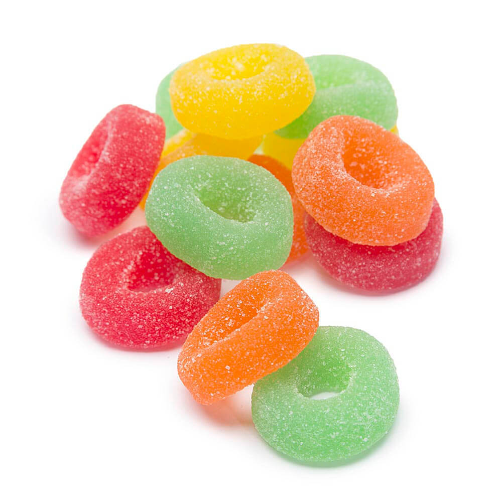 Assorted Fruit Jelly Rings 100% Premium FREE SHIP