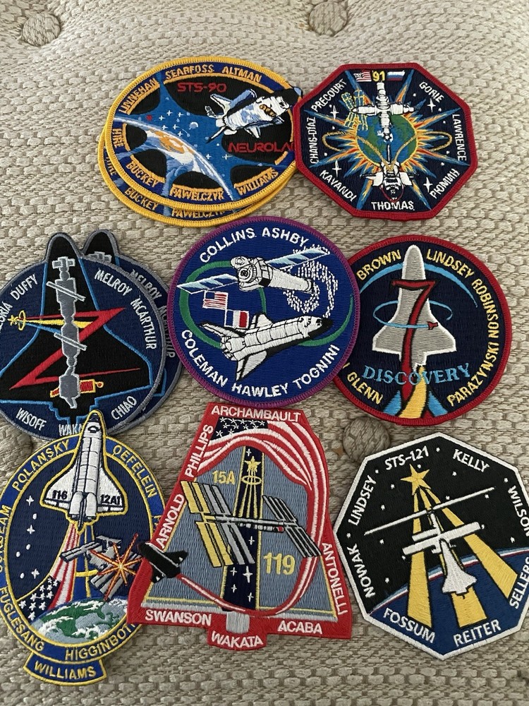 Space Shuttle Embroidered Mission Patch selling individually, see description
