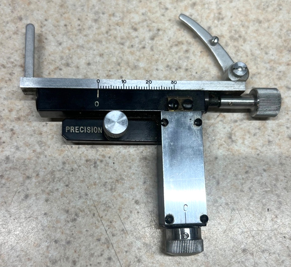 Vintage Japan Microscope Mechanical Stage/Slide Holder