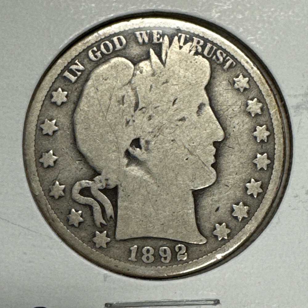 1892-S Barber Half Dollar G