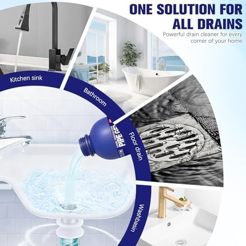 Pipe Bobo Drain Cleaner for Kitchen Sinks, Professional Drains Clog Remover, PoW