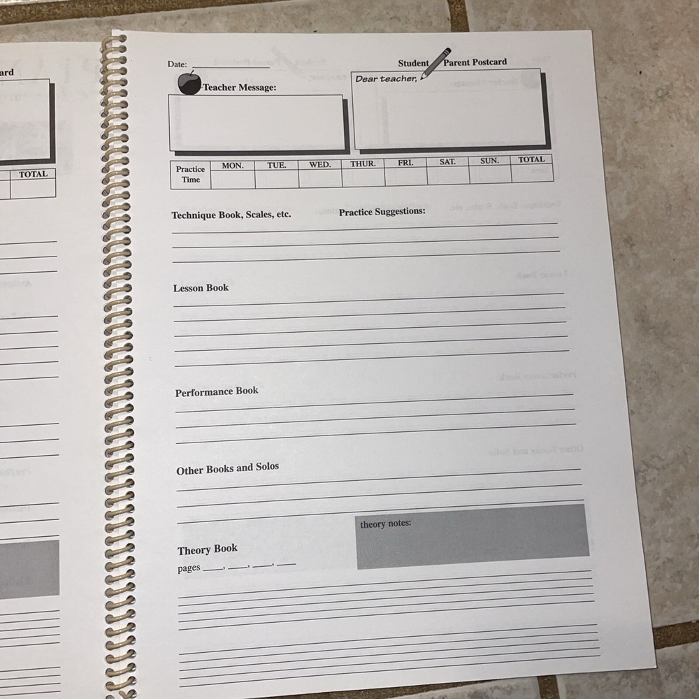 Piano Adventures Practicetime Assignment Book