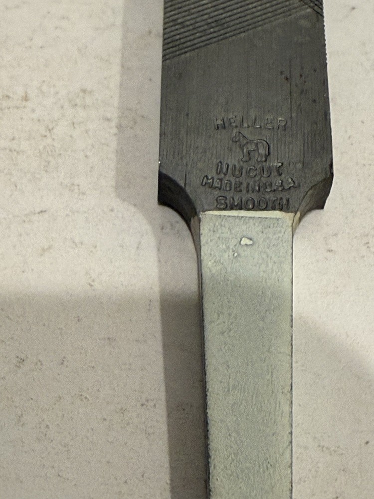 New Heller 8” Pillar File, Smooth Cut