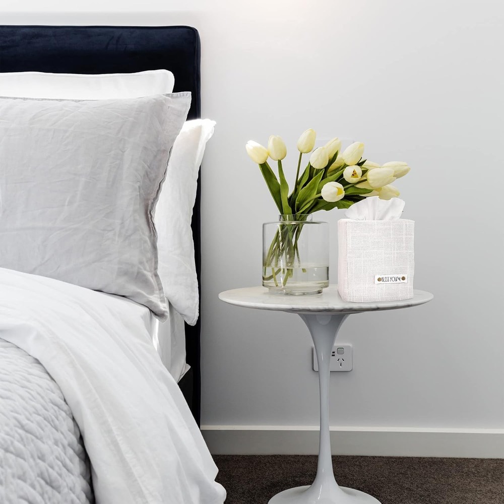 Versatile Decorative Tissue Box Cover - Fits Standard Tissue Boxes Perfectly