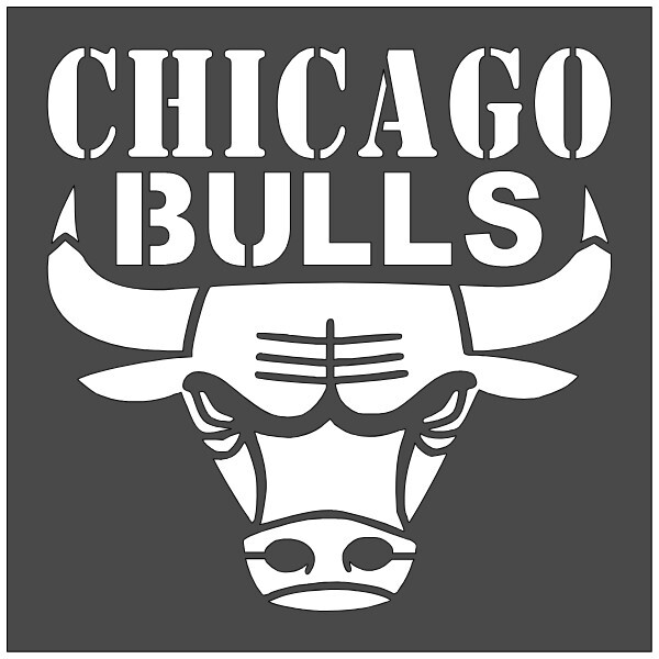 10"x10" Clear Plastic Stencil - Bulls (SC825)