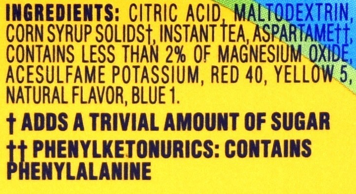4 12-Quart Boxes Crystal Light Lemon Iced Tea Drink Mix