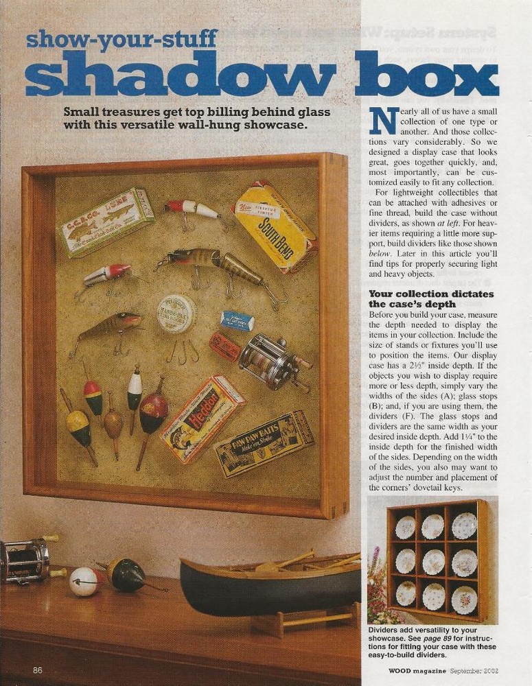 SHADOWBOX WOODWORKING PATTERN & INSTRUCTIONS
