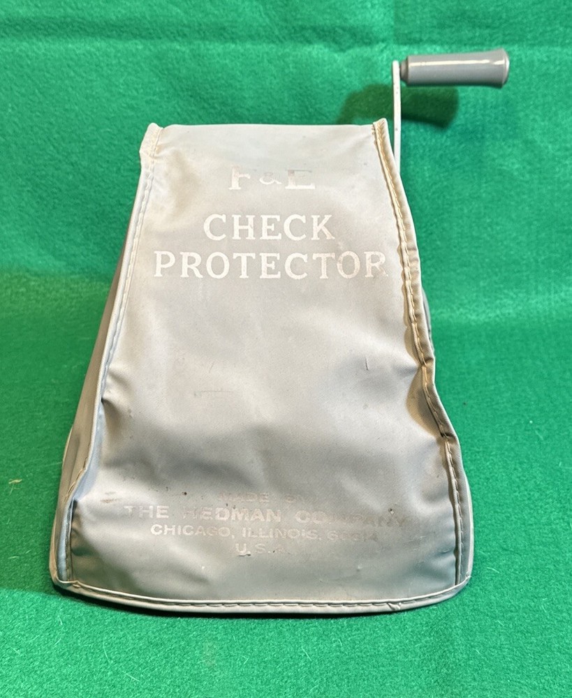 Vintage F & E Check Protector By Hedman, With Cover