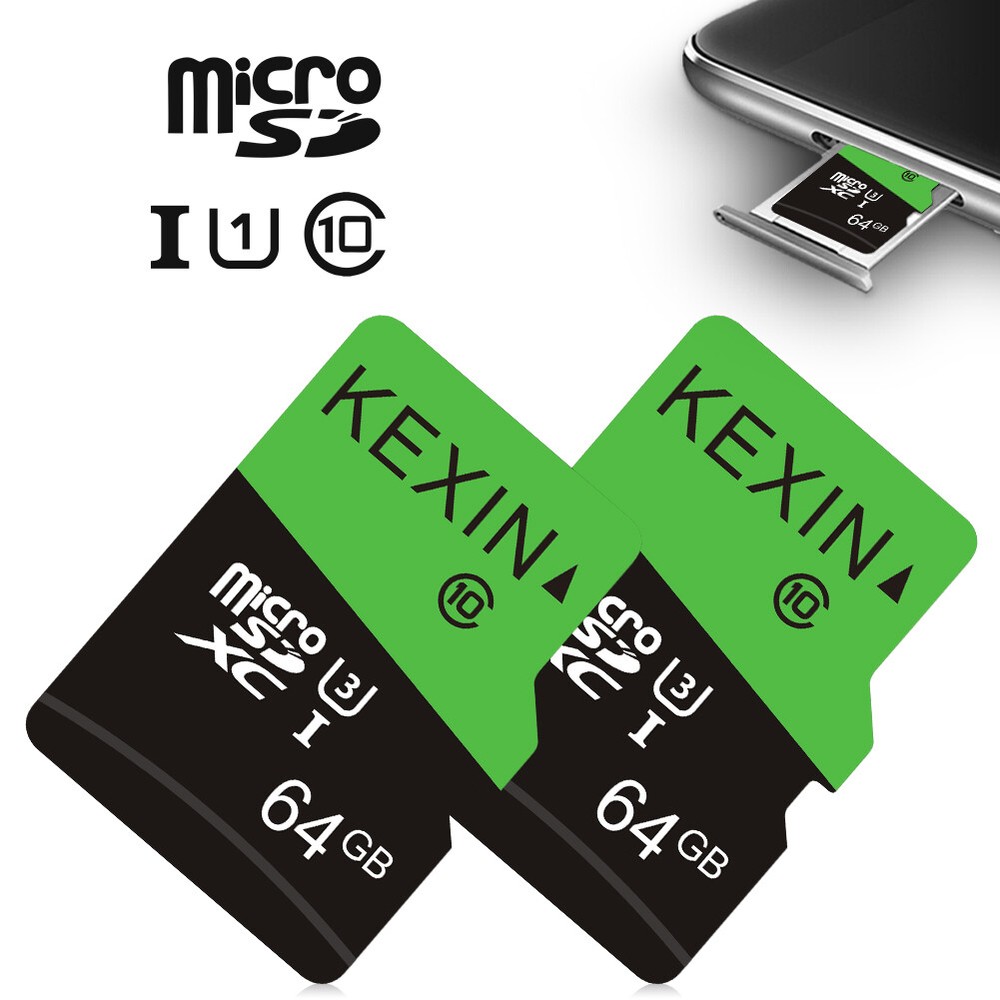 10PCS 64GB Micro SD Card Class 10 Ultra MicroSDXC UHS-I Memory Card for Camera