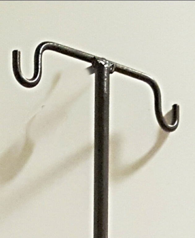 **Special Listing-Custom made, 2 Hook Post, Made by Blacksmith, Free Shipping