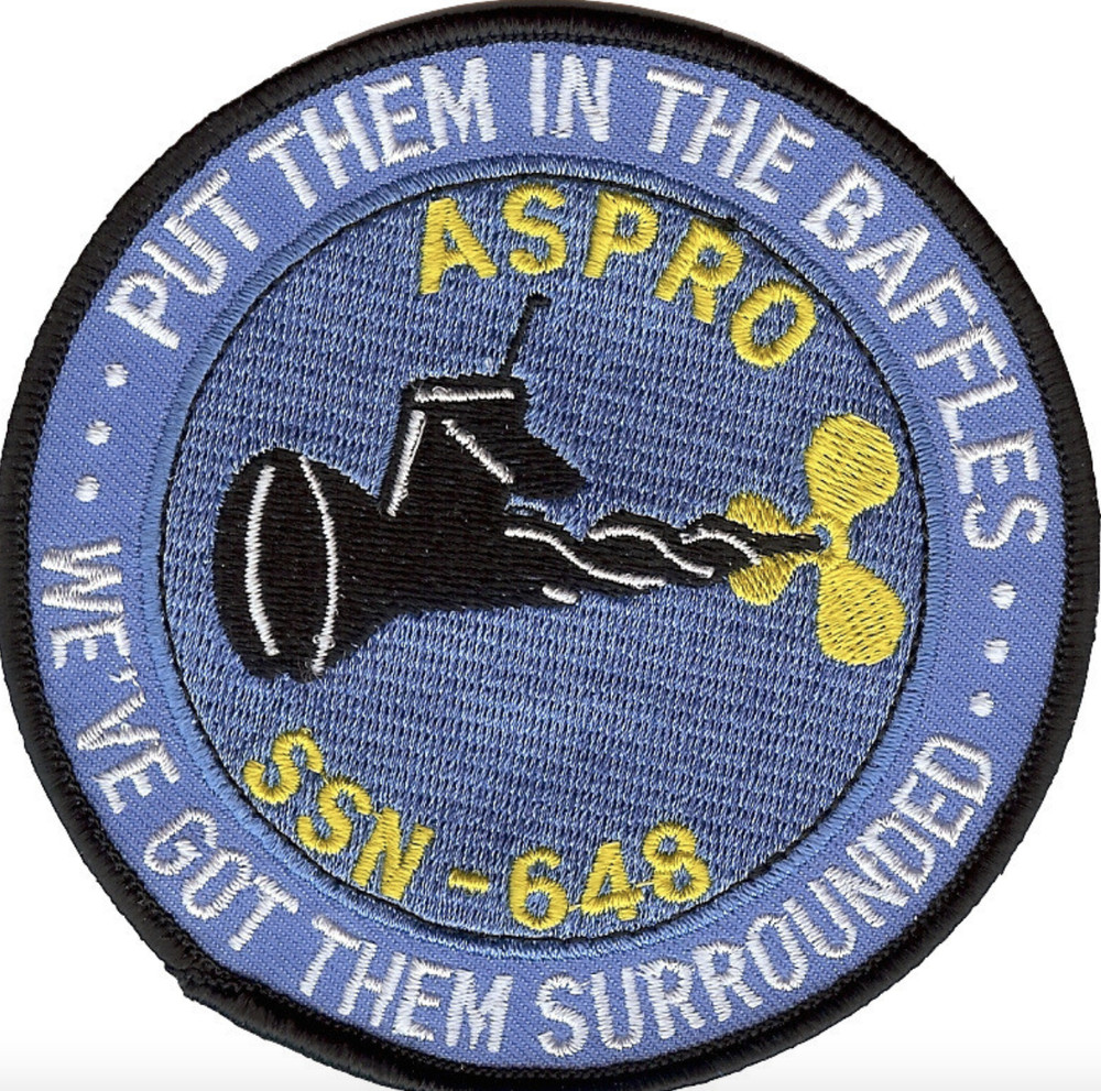 4" NAVY USS SSN-648 EMBROIDERED PATCH