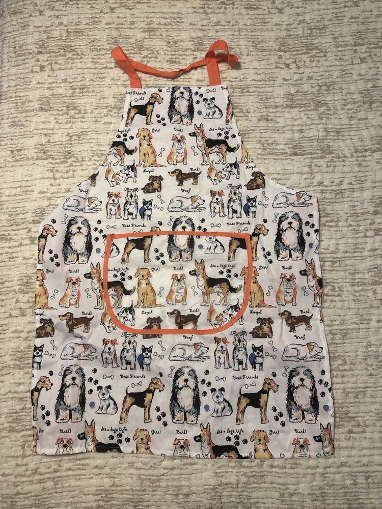 Dog Print Apron