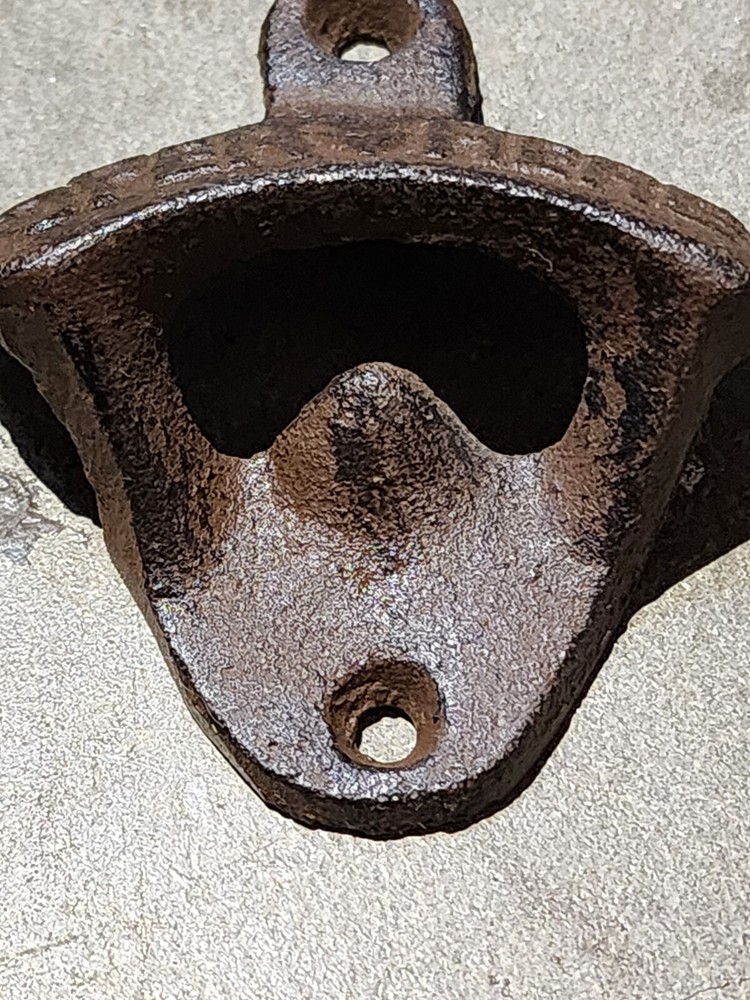 Cast Iron Wall Mounted Beer Bottle Opener "Open Here" 3" EACH