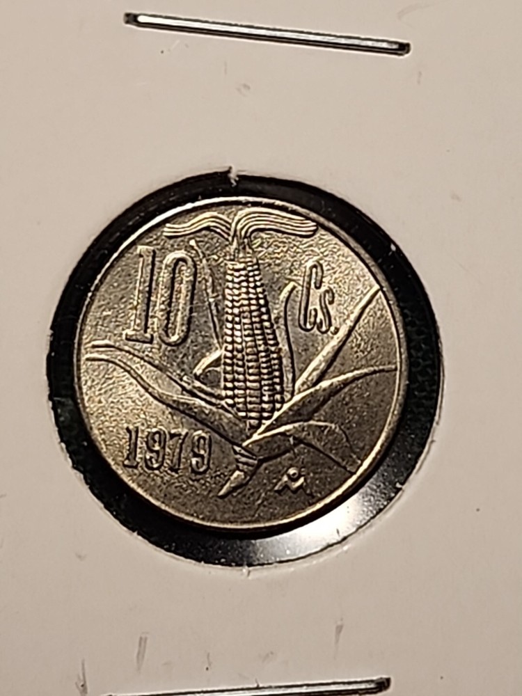 Mexico 10 Centavos Coin | Eagle | Corn ear | 1979 | Mazorca