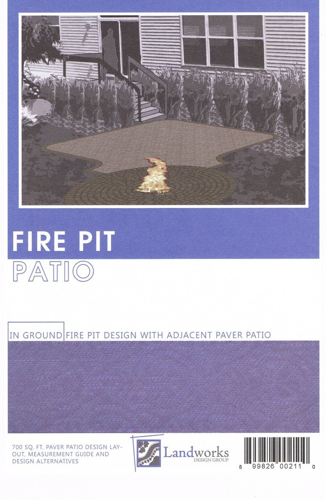 DIY Landscape Plans Fire Pit Patio Brick Paver Layout Landworks Design Group