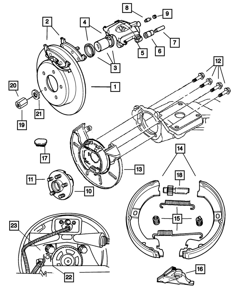 Genuine Mopar Disc Brake Piston Package 5019739AA
