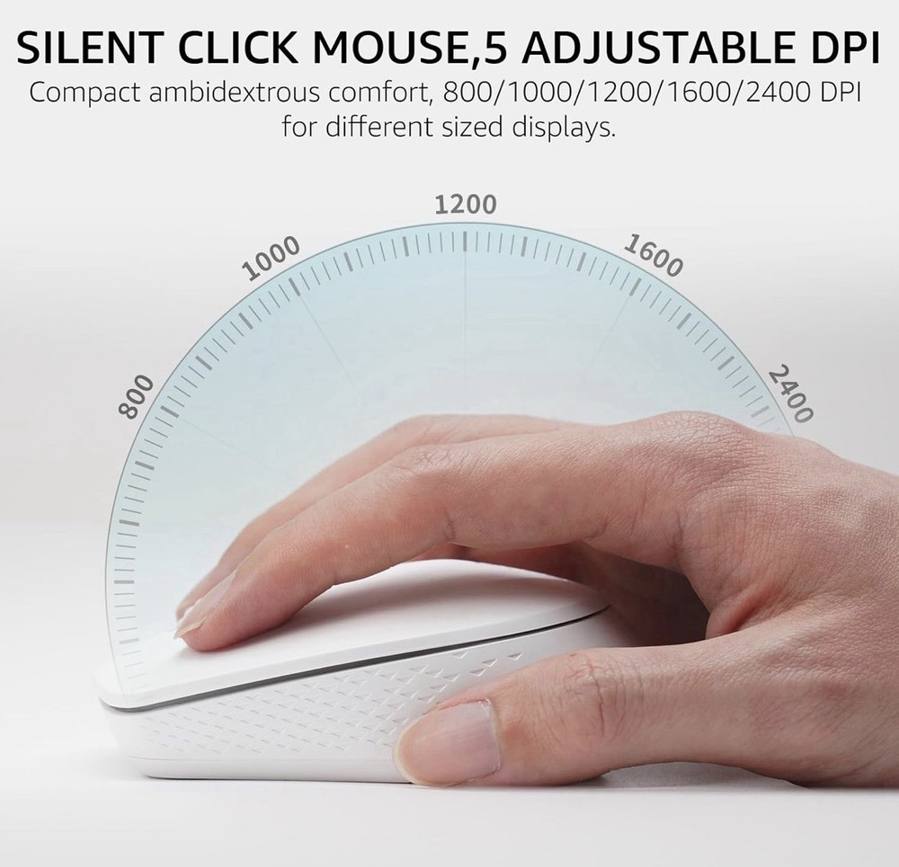 9010M Multi-Device Keyboard and Mouse Combo 2.4GHz Bluetooth Wireless