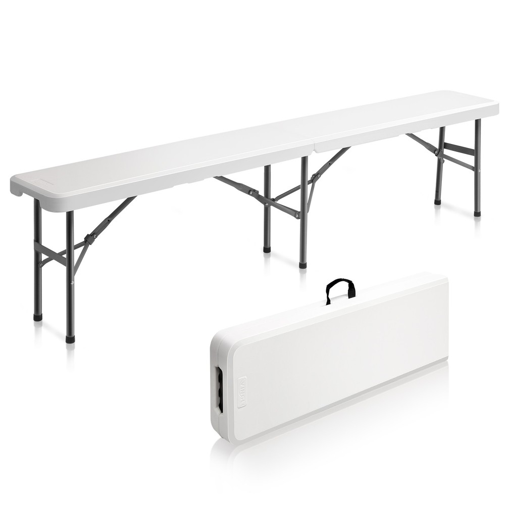 2PCS 6FT Outdoor Patio Foldable Bench