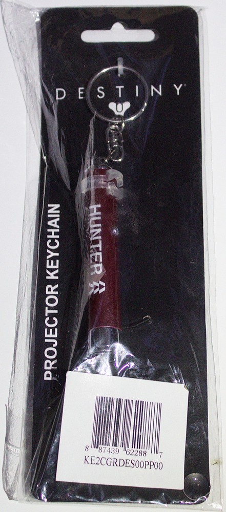 Destiny Video Game Hunter Logo Projection Flashlight Key Chain NEW UNUSED
