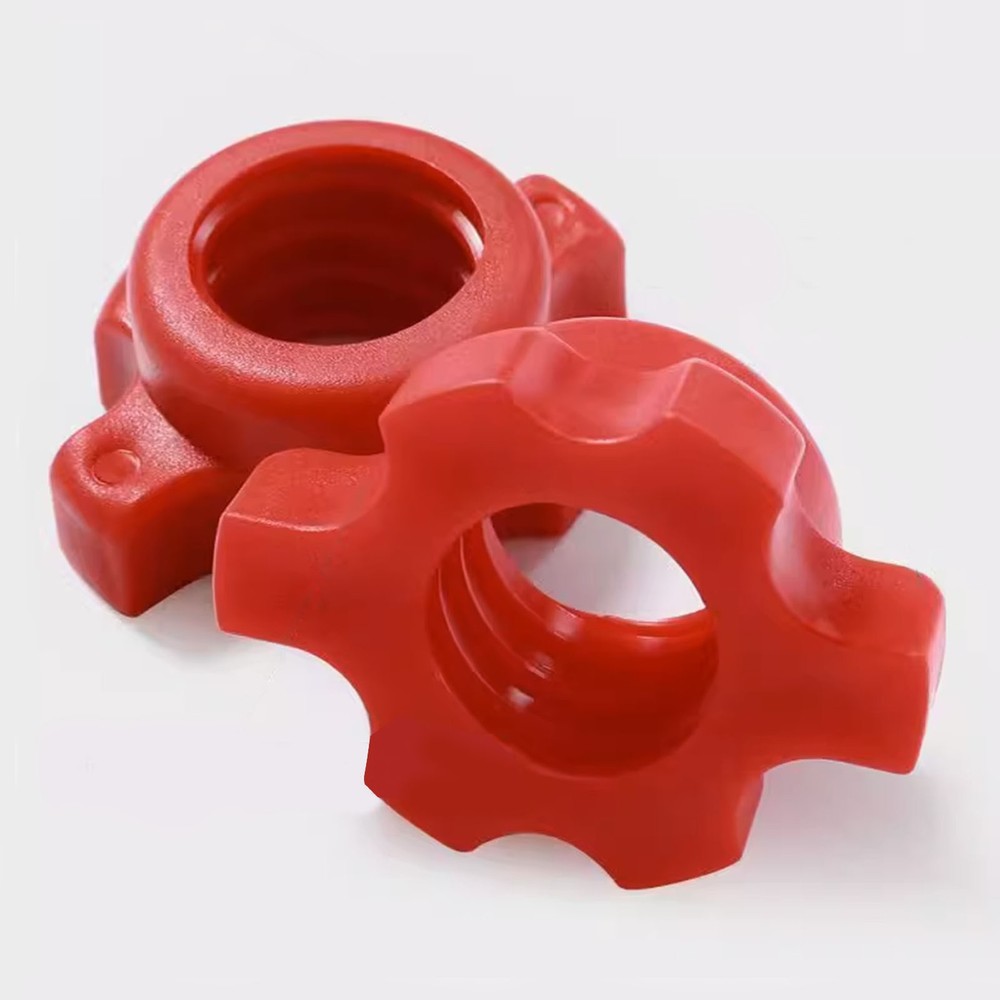 2PCS Red Spinlock Dumbbell Collar Nuts Anti-Slip
